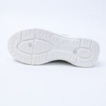 ⁦حذاء سبورت بدون أربطة للنساء لون رمادي ونعل أبيض⁩ - الصورة ⁦11⁩