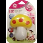 إضاءة ليد ليلية على شكل فطر لون أصفر