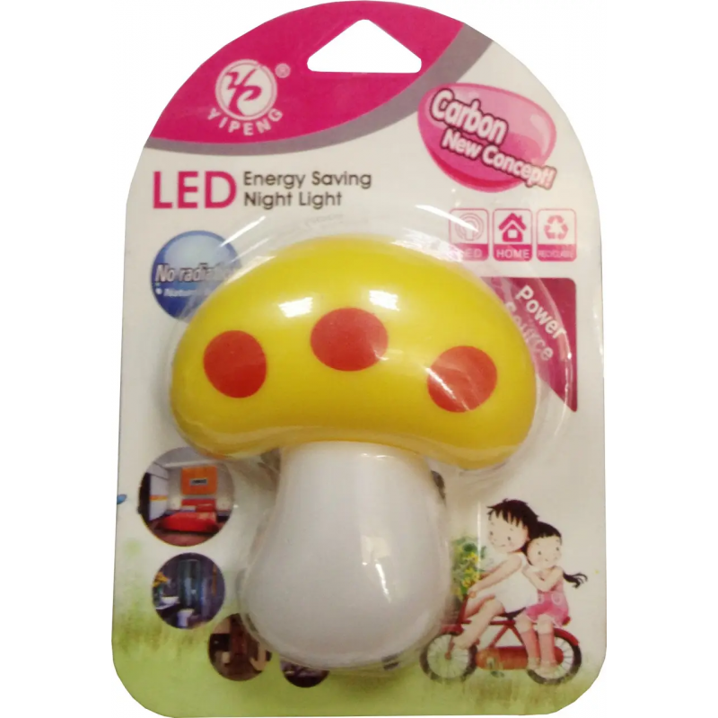 ⁦إضاءة ليد ليلية على شكل فطر لون أصفر⁩ - الصورة ⁦1⁩