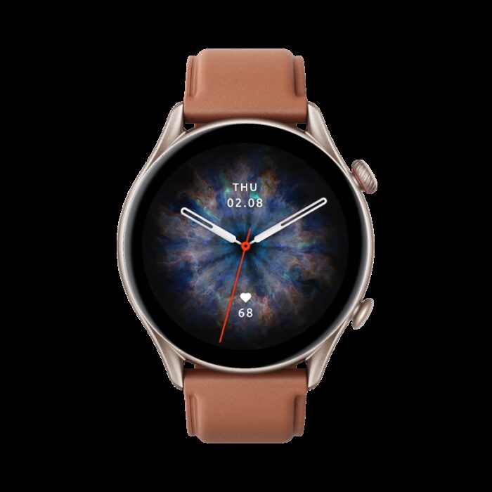 10332197_67db9e6525a97 ساعة ذكية جي تي آر 3 برو من أمازفت للرجال لون بني - Amazfit GTR 3 Pro Smart Watch GPS A2040 46mm Brown Leather - الصورة 1