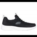 ⁦حذاء سكيتشرز ديناميت 2.0- ريال سموث للنساء لون أسود ونعل أبيض- Skechers Women's Dynamight 2.0 - Real Smooth Shoes⁩ - الصورة ⁦2⁩