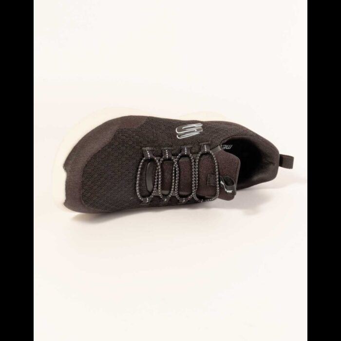 ⁦حذاء سكيتشرز ديناميت 2.0- ريال سموث للنساء لون أسود ونعل أبيض- Skechers Women's Dynamight 2.0 - Real Smooth Shoes⁩ - الصورة ⁦9⁩