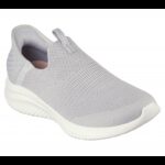 حذاء سكيتشرز سليب انس: ألترا فليكس 3.0 كوزي للنساء لون رمادي ونعل أبيض- Skechers Women's Slip-ins: Ultra Flex 3.0 - Cozy Streak Shoes