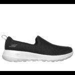 ⁦حذاء سكيتشرز جو ووك جوي سليب أون للنساء لون أسود ونعل أبيض- Skechers Women's Go Walk Joy Slip On Shoes⁩ - الصورة ⁦2⁩