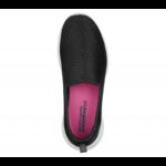 ⁦حذاء سكيتشرز جو ووك جوي سليب أون للنساء لون أسود ونعل أبيض- Skechers Women's Go Walk Joy Slip On Shoes⁩ - الصورة ⁦4⁩