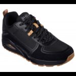 حذاء سكيتشرز أونو - لاايوفر للرجال لون أسود وبني- Skechers Men's Uno - Layover Shoes