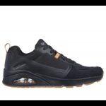 ⁦حذاء سكيتشرز أونو - لاايوفر للرجال لون أسود وبني- Skechers Men's Uno - Layover Shoes⁩ - الصورة ⁦2⁩