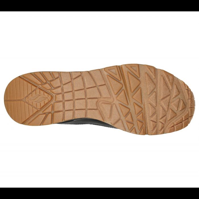 ⁦حذاء سكيتشرز أونو - لاايوفر للرجال لون أسود وبني- Skechers Men's Uno - Layover Shoes⁩ - الصورة ⁦4⁩