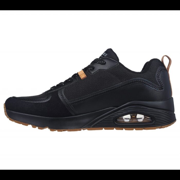 ⁦حذاء سكيتشرز أونو - لاايوفر للرجال لون أسود وبني- Skechers Men's Uno - Layover Shoes⁩ - الصورة ⁦5⁩