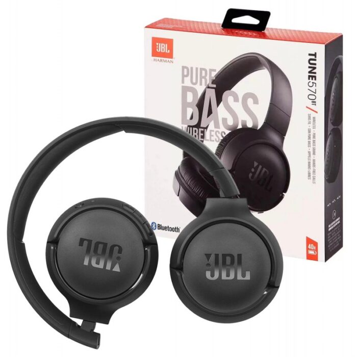⁦سماعات رأس لاسلكية من جي بي ال لون أسود- JBL Tune 570BT Wireless Bluetooth Headphones Black⁩ - الصورة ⁦4⁩