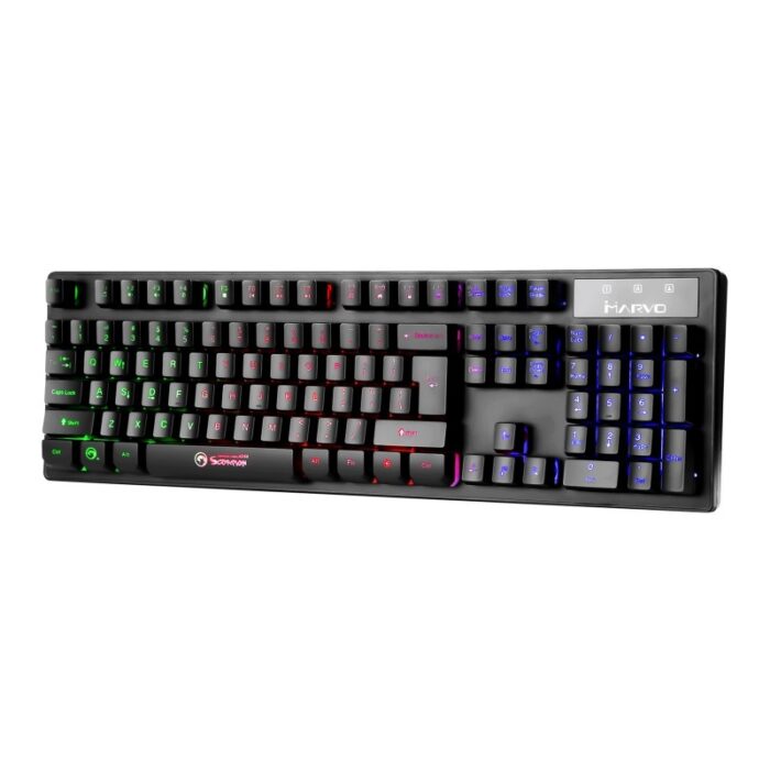 ⁦لوحة مفاتيح (كيبورد) سلكي للألعاب من مارفو لون أسود-Marvo K616 RGB Wired Gaming Keyboard⁩ - الصورة ⁦3⁩