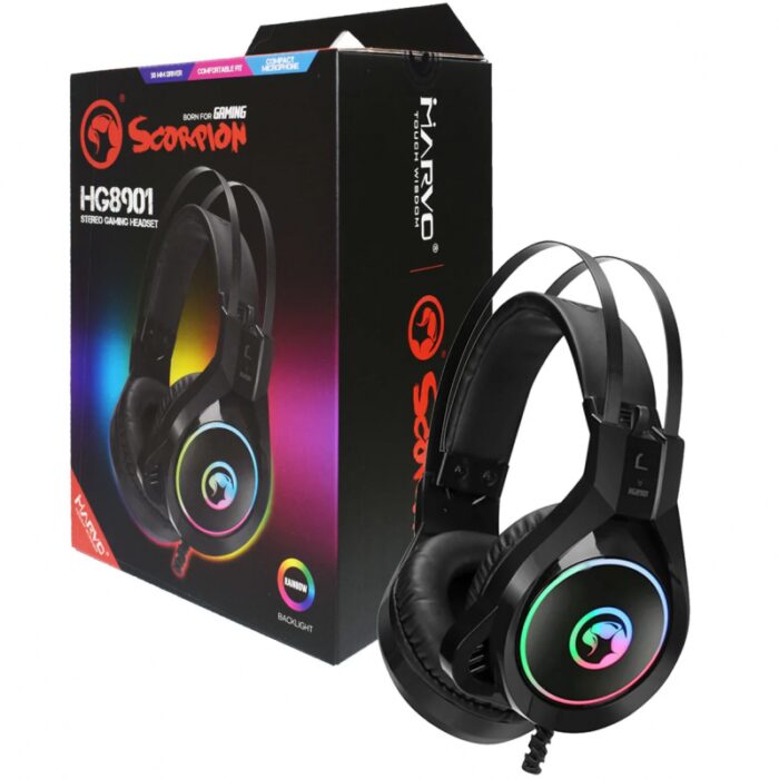 10332376_67db9eef285f8 سماعة رأس ستيريو للألعاب من مارفو لون أسود- Marvo HG8901 3.5mm Stereo Gaming Headsets with Mic - الصورة 1