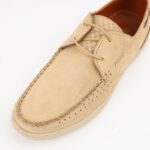 ⁦حذاء كاجوال شامواه للرجال لون بيج⁩ - الصورة ⁦5⁩