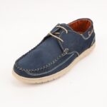 ⁦حذاء كاجوال شامواه للرجال لون كحلي⁩ - الصورة ⁦3⁩