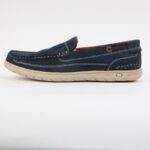 ⁦حذاء كاجوال شامواه للرجال لون كحلي⁩ - الصورة ⁦2⁩