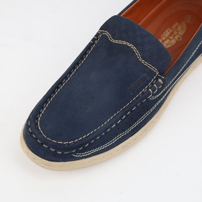 ⁦حذاء كاجوال شامواه للرجال لون كحلي⁩ - الصورة ⁦5⁩