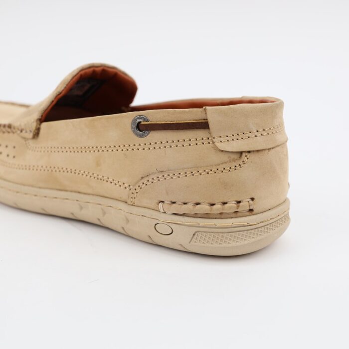 ⁦حذاء كاجوال شامواه للرجال لون بيج⁩ - الصورة ⁦3⁩