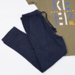 ⁦بجامة صيفية للأطفال لون زيتي وكحلي⁩ - الصورة ⁦7⁩