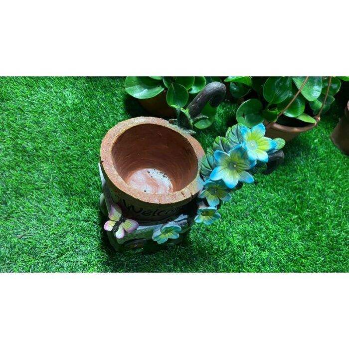 ⁦قوار العربة مع زهور مضيئة بالطاقة الشمسية⁩ - الصورة ⁦4⁩