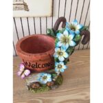 ⁦قوار العربة مع زهور مضيئة بالطاقة الشمسية⁩ - الصورة ⁦11⁩