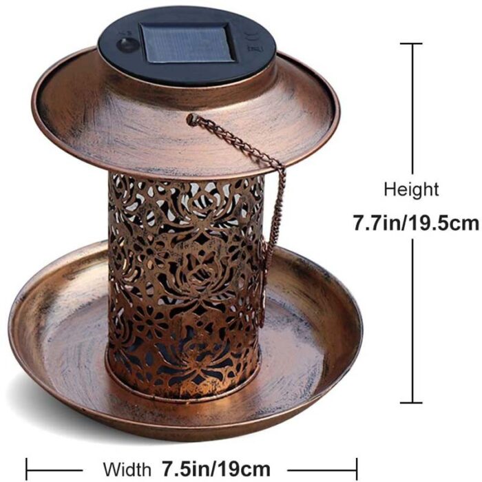 ⁦مصباح ليد خارجي يعمل بالطاقة الشمسية عدد 1 بتصميم فانوس⁩ - الصورة ⁦5⁩