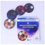 كرتونة ألوان مائية حجر 24 لون من كوه اي نور