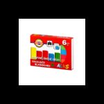 ⁦مجموعة من 6 طباشير مدرسية مربعة ملونة بأبعاد 12×12×100 ملم⁩ - الصورة ⁦2⁩