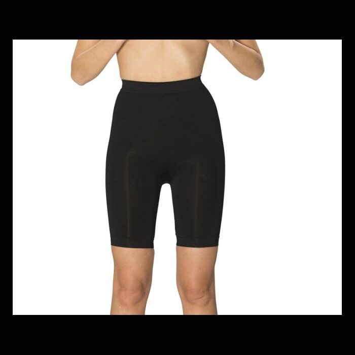 10332745_67dc3fd6d501f مشد جسم سفلي قطعة واحدة بتصميم شورت للنساء لون أسود - الصورة 1