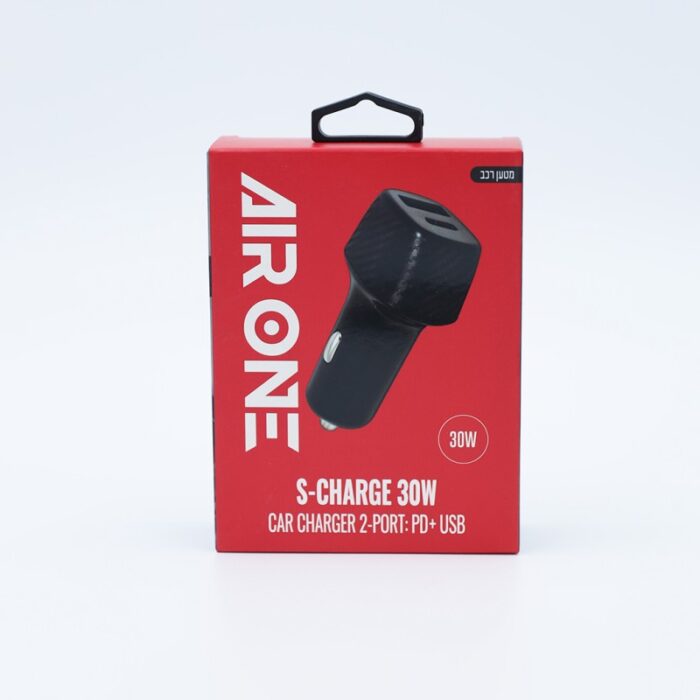 ⁦شاحن سيارة بمنفذين يو بي سي وتايب سي قوة 30واط لون أسود⁩ - الصورة ⁦4⁩