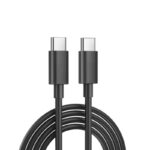 ⁦شاحن سيارة بمنفذين تايب سي مع كابل تايب سي قوة 40 واط لون أسود⁩ - الصورة ⁦7⁩