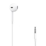 ⁦سماعة اذن مع ميكروفون بمنفذ أوكس طول 1.2 متر لون أبيض⁩ - الصورة ⁦2⁩