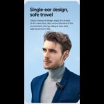 ⁦سماعة اذن لاسلكية من فاين بلو لون أسود⁩ - الصورة ⁦2⁩