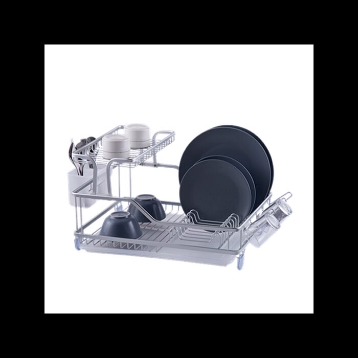 10332940_67dc41534ac62 ستاند مجلى ومصفاة صحون ألمنيوم من ADC لون سلفر فضي - الصورة 1