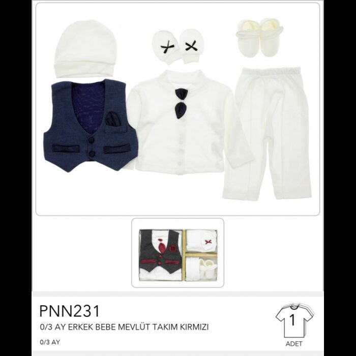 10332954_67dc4163090b8 طقم ولادي لحديثي الولادة من 5 قطع لون أسود - الصورة 1