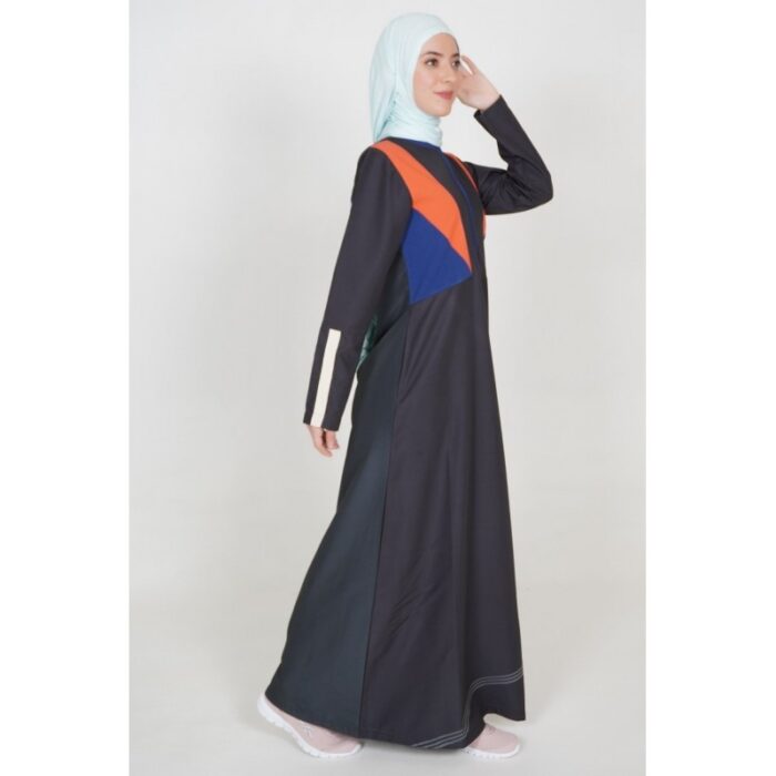 ⁦جلباب سبورت للنساء لون أسود و كحلي⁩ - الصورة ⁦2⁩