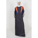 ⁦جلباب سبورت للنساء لون أسود و كحلي⁩ - الصورة ⁦5⁩