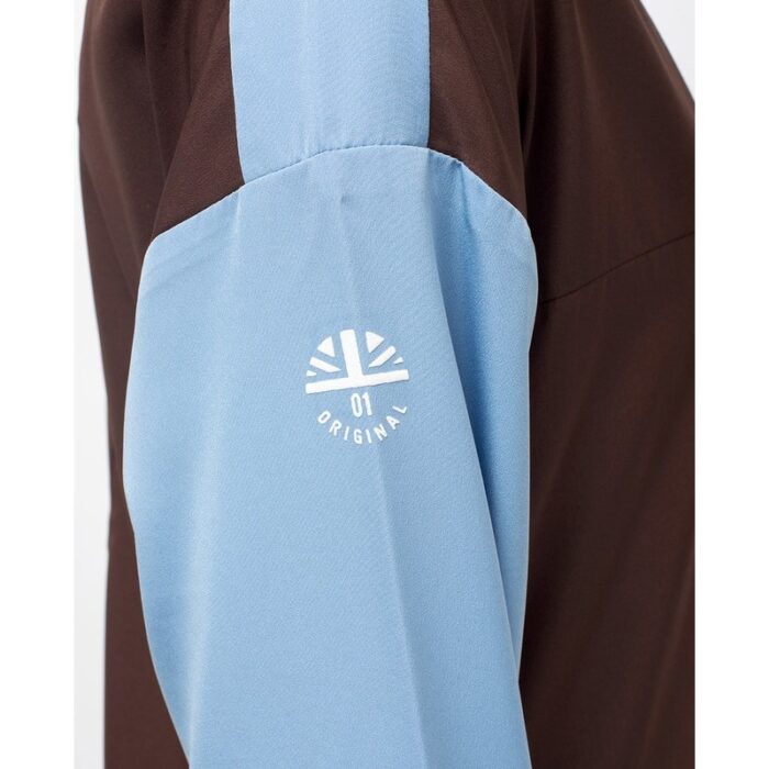 ⁦جلباب سبورت للنساء لون بني وأزرق فاتح⁩ - الصورة ⁦5⁩