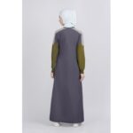 ⁦جلباب سبورت للنساء لون رمادي⁩ - الصورة ⁦2⁩