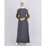 ⁦جلباب سبورت للنساء لون رمادي⁩ - الصورة ⁦10⁩