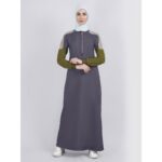 ⁦جلباب سبورت للنساء لون رمادي⁩ - الصورة ⁦11⁩