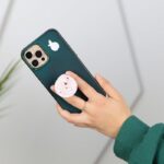 ستاند مقبض موبايل لاصق من 9 برو لون زهري بارد