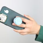 ستاند مقبض موبايل لاصق من 9 برو لون أزرق