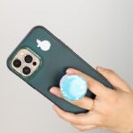 ⁦ستاند مقبض موبايل لاصق من 9 برو لون أزرق⁩ - الصورة ⁦3⁩