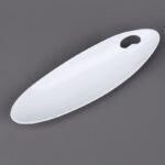 ⁦صحن بورسلان بتصميم شبه مستطيل حجم 30×8سم لون أبيض⁩ - الصورة ⁦7⁩