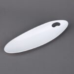 ⁦صحن بورسلان بتصميم شبه مستطيل حجم 30×8سم لون أبيض⁩ - الصورة ⁦8⁩