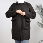 ⁦جاكيت شتوي جوخ للنساء لون أسود⁩ - الصورة ⁦3⁩