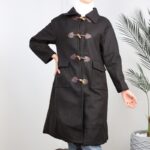 ⁦جاكيت شتوي جوخ  للنساء لون أسود⁩ - الصورة ⁦9⁩