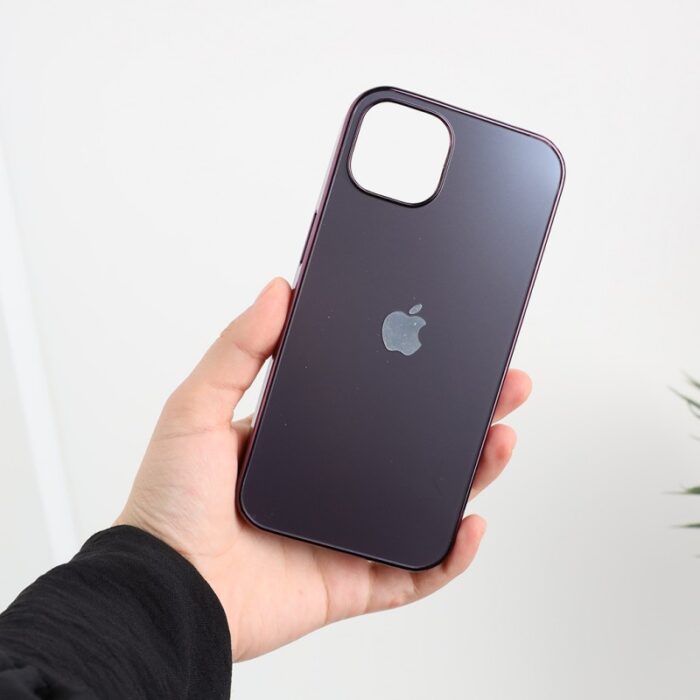 ⁦كفر جوال ايفون 13 لوجو ابل متين مقاوم للصدمات لون نهدي⁩ - الصورة ⁦6⁩