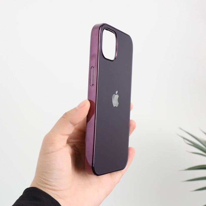 ⁦كفر جوال ايفون 13 لوجو ابل متين مقاوم للصدمات لون نهدي⁩ - الصورة ⁦7⁩