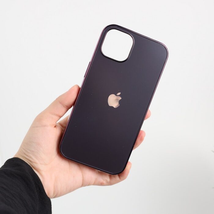 ⁦كفر جوال ايفون 13 لوجو ابل متين مقاوم للصدمات لون نهدي⁩ - الصورة ⁦9⁩